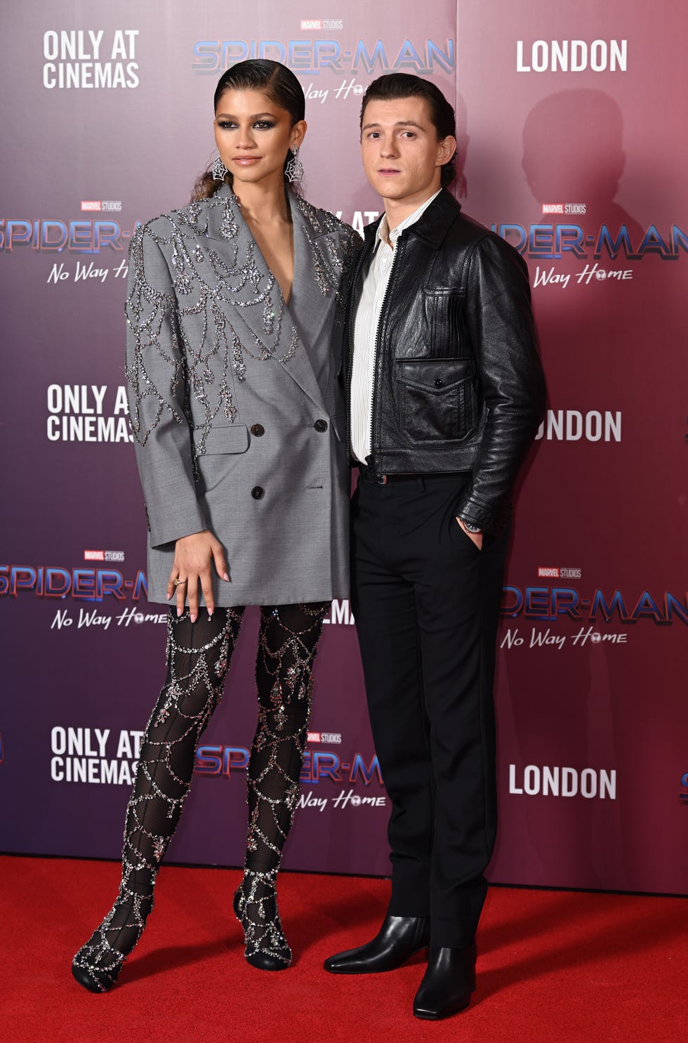Zendaya a Tom Holland na červeném koberci