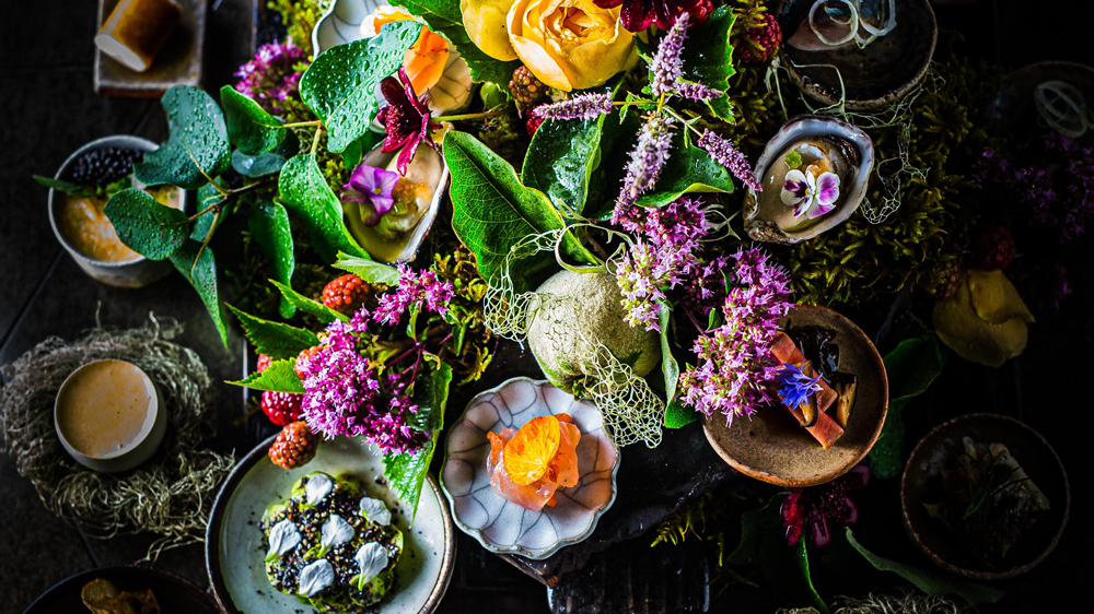 Japonsky inspirovaná kuchyně restaurace SingleThread v Healdsburgu